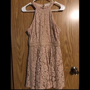 Halter Top Floral Lace Dress